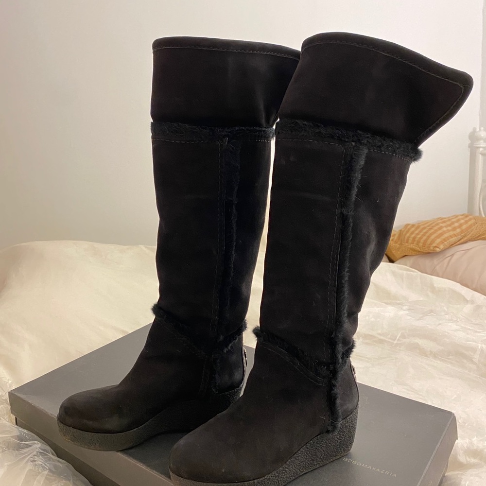 BCBG MAXAZRIA shearling knee high Boots